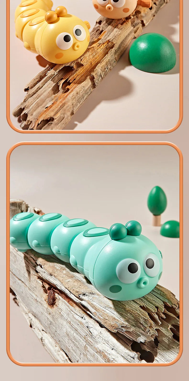 🐛⏰ Wind-Up Wiggly Caterpillar – Educational Fun That Moves! 🌀🐾 - ThiGui