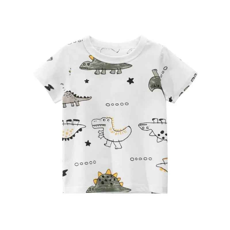 🦖 Roarsome Summer Style for Little Explorers! Dino-Mite Summer T-Shirt for Boys – Cool, Comfy & Full of Roar! - ThiGui