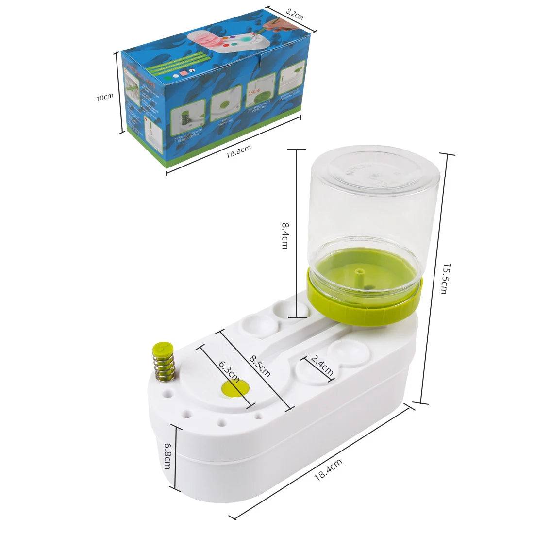 🧼 Clean Brushes in a Click! Automatic Paint Cleaner Bucket 🎨💧 | For Kids & Crafty Hands 👦👩‍🎨 - ThiGui