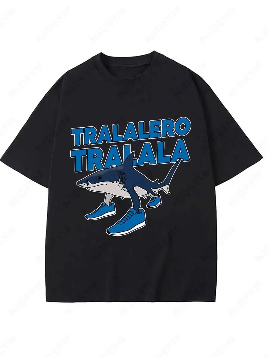 🦈 LOL Shark Alert! Funny Meme T-Shirt for Boys – Tralalero Tralala – Cool, Comfy & Totally Unique! 🤪👕 - ThiGui