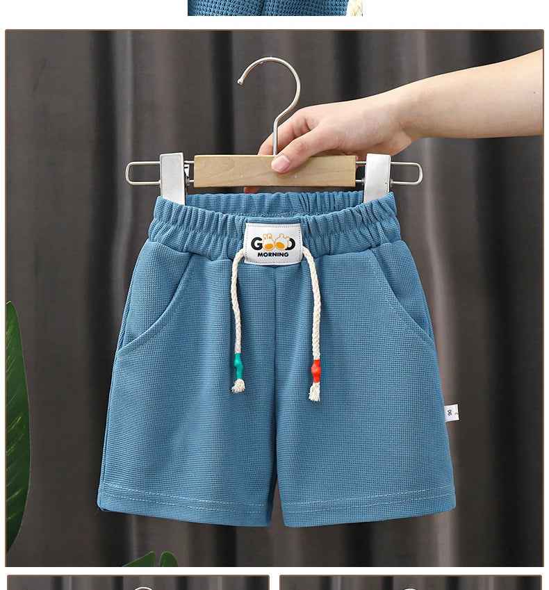 🩳Bright & Breezy Boys’ Beach Shorts – Candy Colours, Elastic Waist & All-Day Summer Comfort - ThiGui