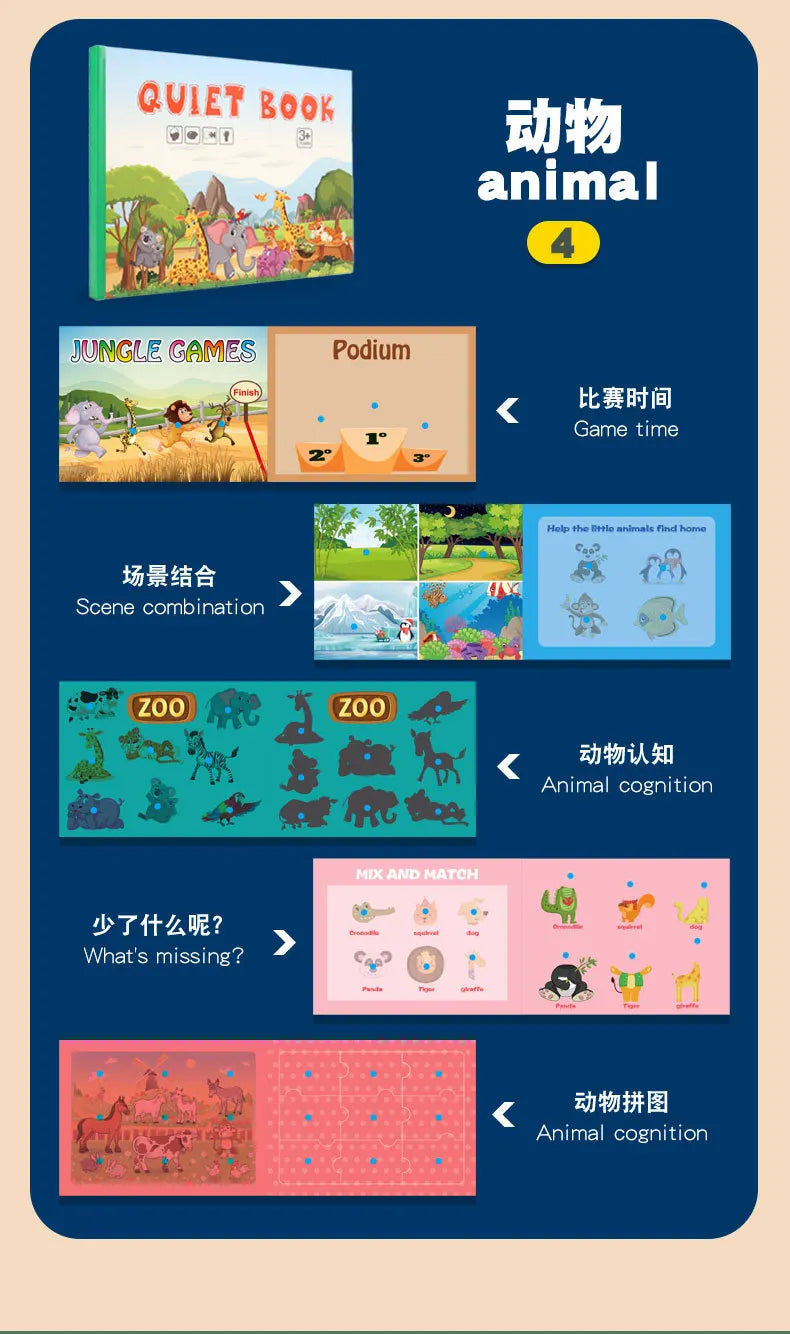 📘 My First Montessori Busy Book – Hands-On Learning Fun for Little Minds! 🧠✨ - ThiGui