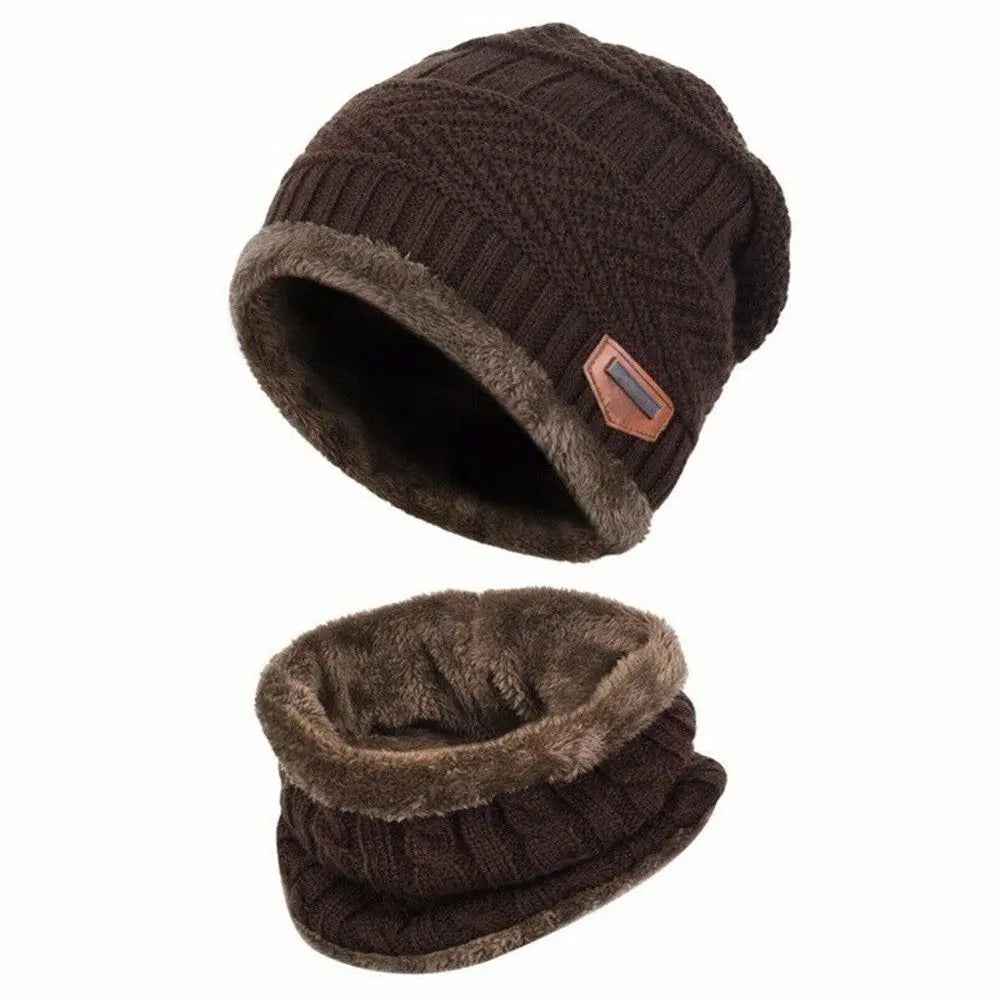 Winter Wonder Set! Ultra-Cozy Fleece Hat and Scarf Duo for Boys Who Love Outdoor Adventures - ThiGui