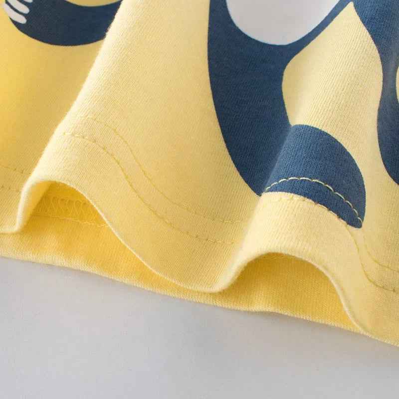 🦁 Wild & Wonderful! Cotton Animal Print Tees for Boys & Girls 🐯✨ - ThiGui