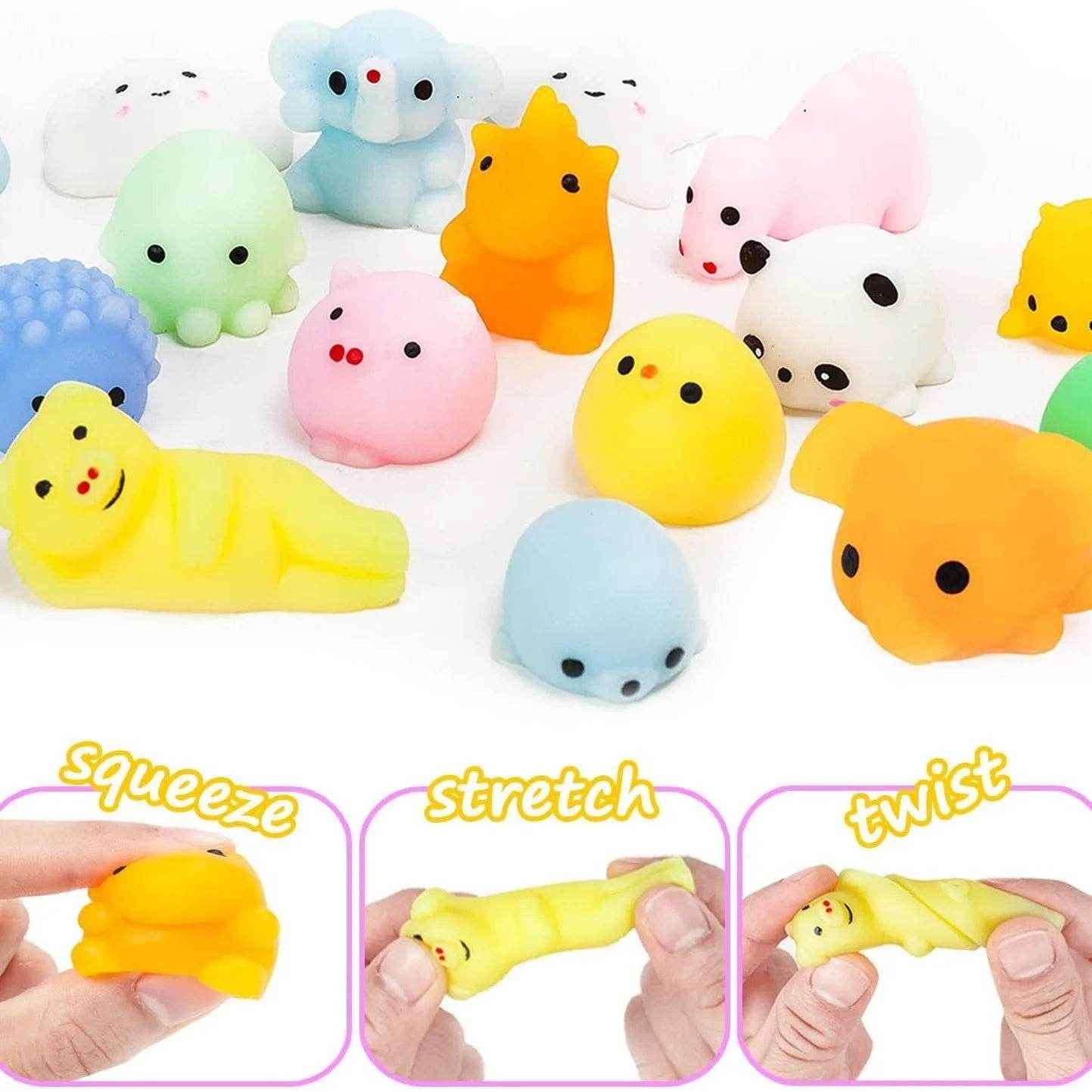🐻Squishy Animal Friends – 10 Squeeze & Smile Toys for Happy, Calm Little Hands - ThiGui