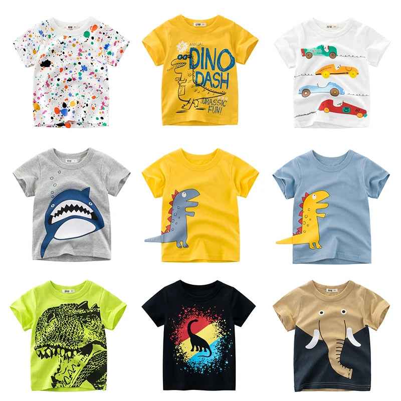 👕Cool & Comfy Cartoon T-Shirts for Boys – Perfect for Summer Fun! - ThiGui