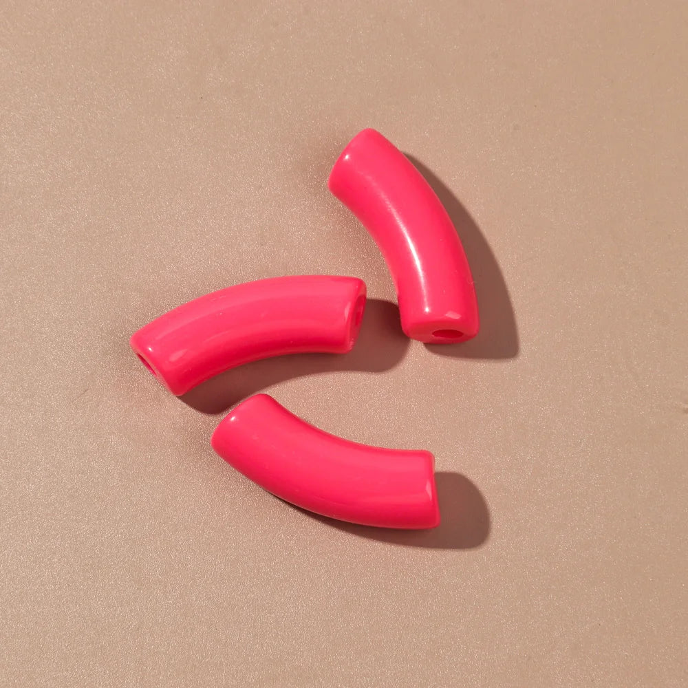 🌈 Lot de 20 Perles Tubes Arc-en-ciel – Idéal pour Créer des Bijoux Colorés et Fun ! 💫🧵 - ThiGui