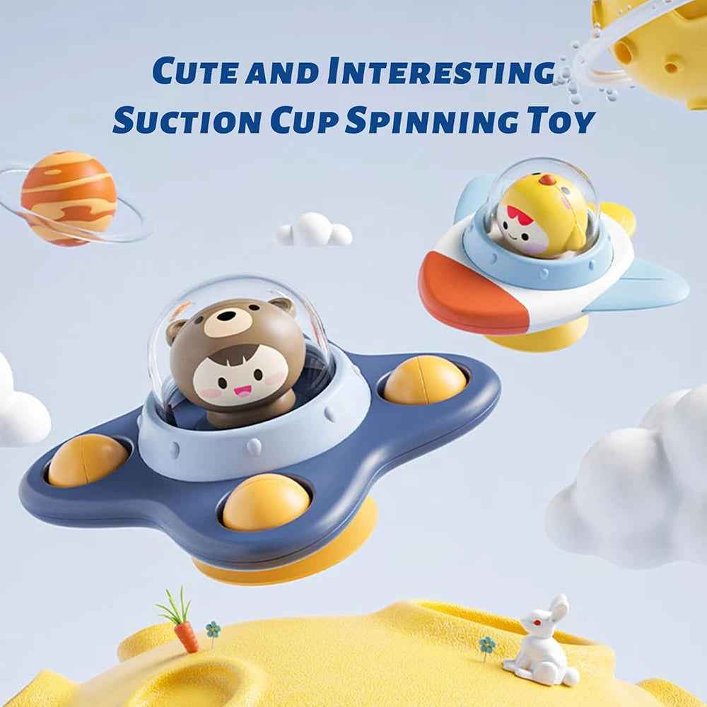 🌀 Stick, Spin & Smile – Suction Spinner Toy for Busy Little Hands! 🌈👶 - ThiGui