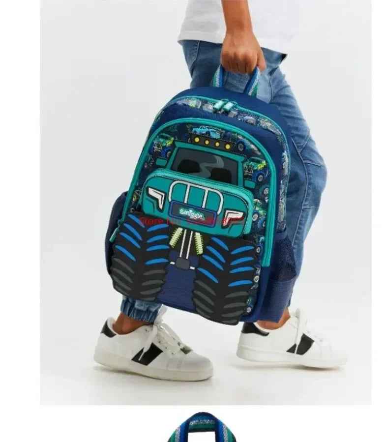 🚛 Smiggle Blue Truck Backpack Set – Cool & Practical for School Boys! 🎒 - ThiGui