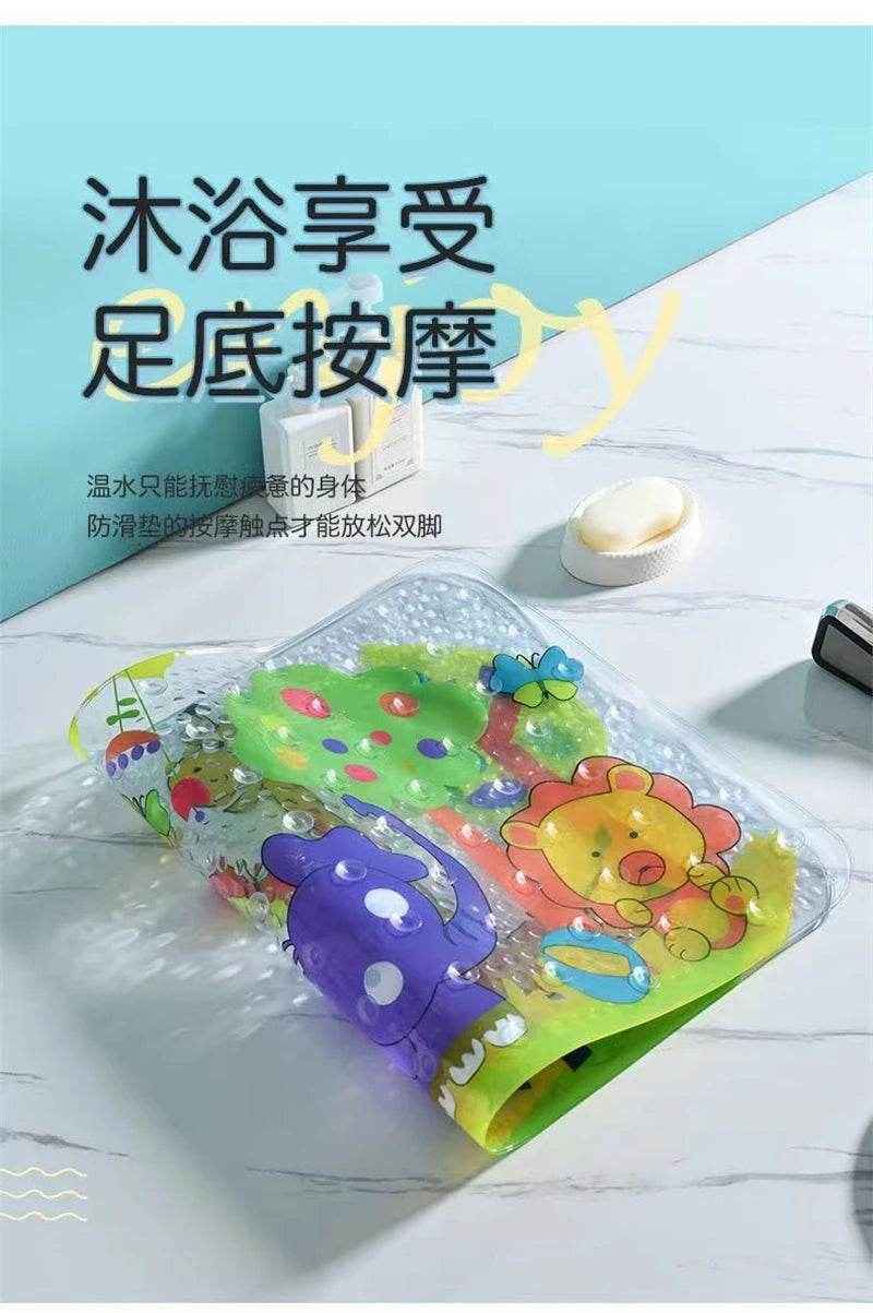 🐾 Safe, Sweet & Splash-Ready – Cartoon Suction Bath Mat for Kids Who Love Bathtime Fun! - ThiGui