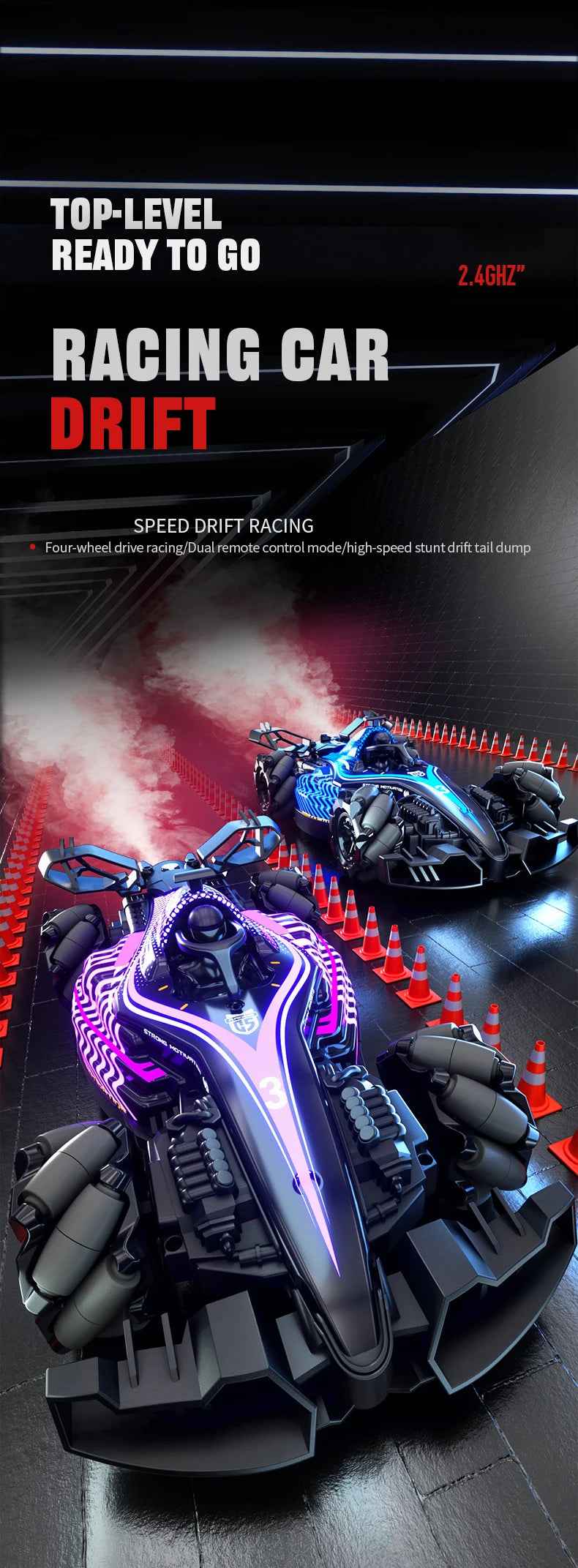 🚗💨 Turbo Spray Drift Car – Lights, Sounds & Stunts That’ll Wow Your Little Racer! 🔊✨ - ThiGui