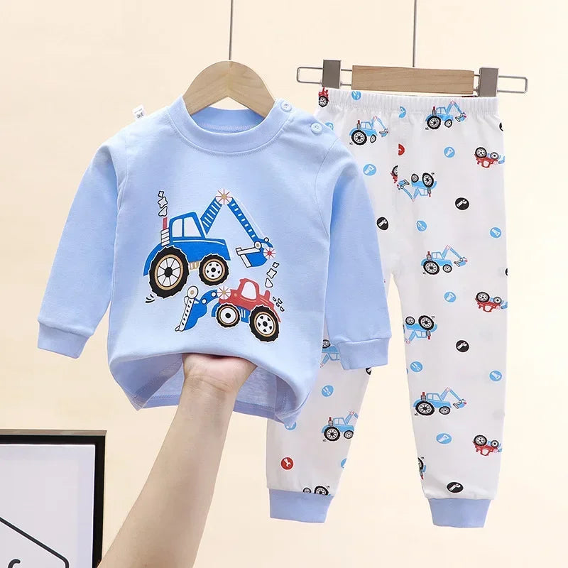 🌙Adorable Cartoon Baby Pajama Set – Snug, Soft & Super Cute! 💤 - ThiGui