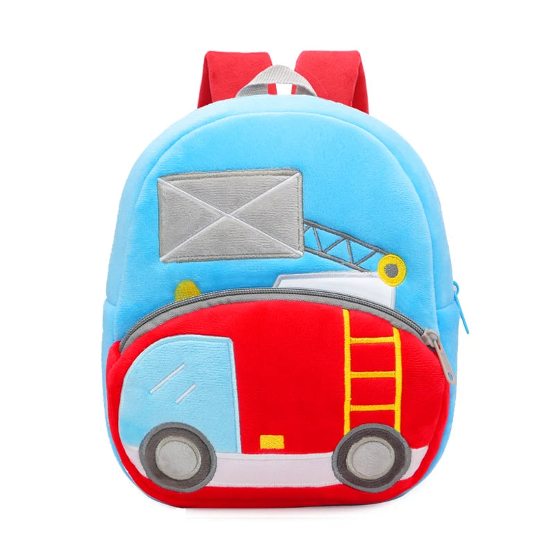 🚧👷‍♂️ Excavator Plush Backpack – Soft & Fun Schoolbag for Tiny Construction Fans! 🎒💛 - ThiGui