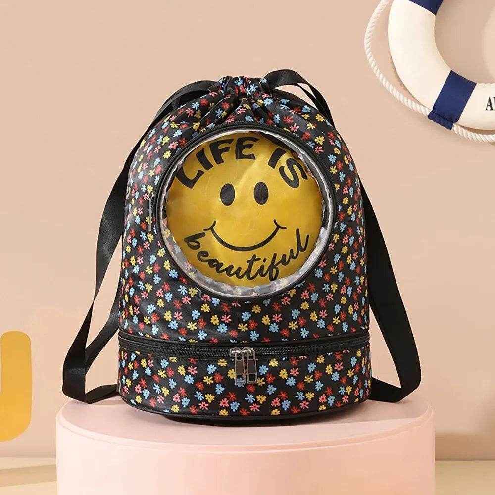 🏖️ Splash-Ready Style! Boys' Cartoon Swimming & Sports Backpack with Smart Wet-Dry Separation - ThiGui