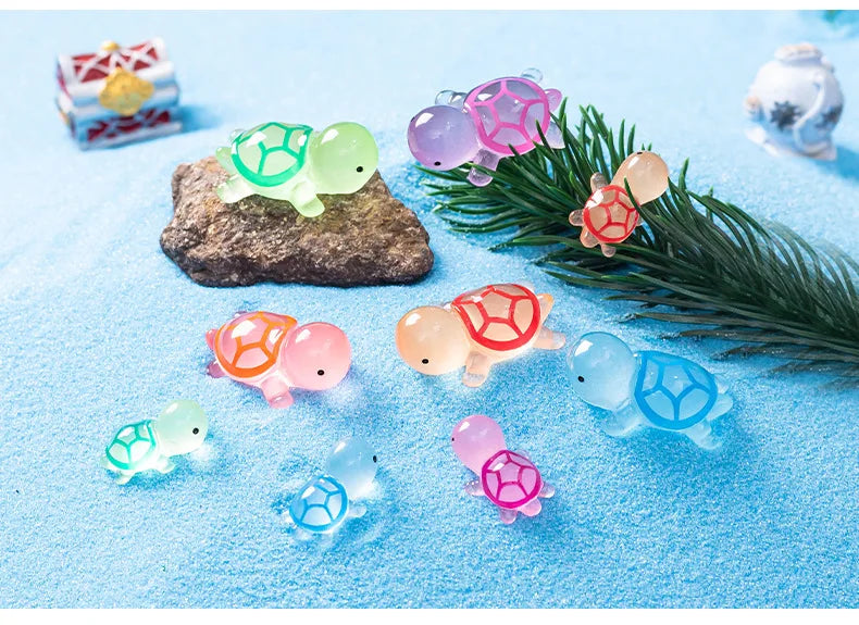 🐢🌟 Glowing Mini Turtle Set – 20 Pieces of Pure Magic for Play & Decor! ✨🌈 - ThiGui