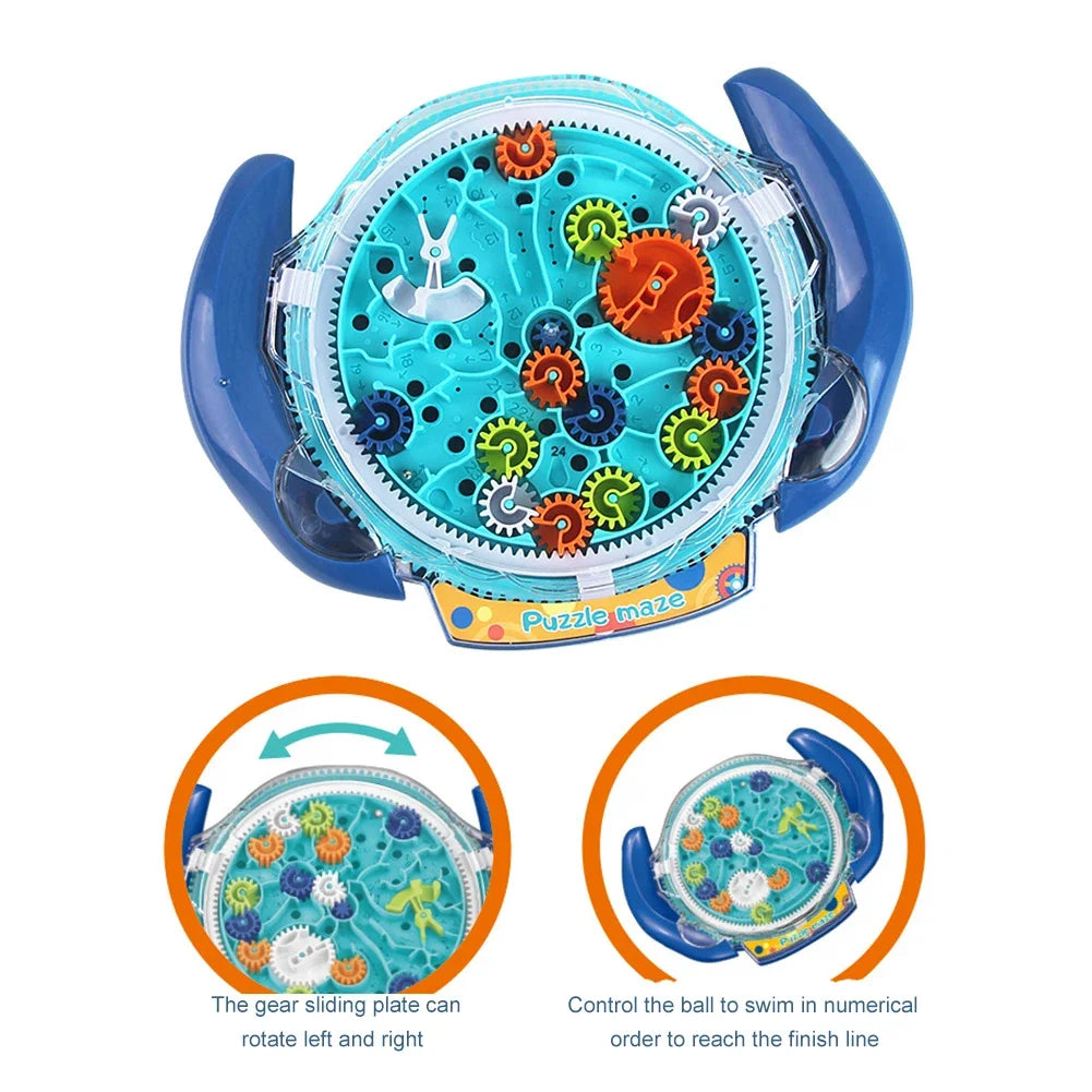 🌀 3D Gear Maze Puzzle Toy – Balance Ball Labyrinth Challenge for Kids’ Focus & Fun! 🧠🎯 - ThiGui