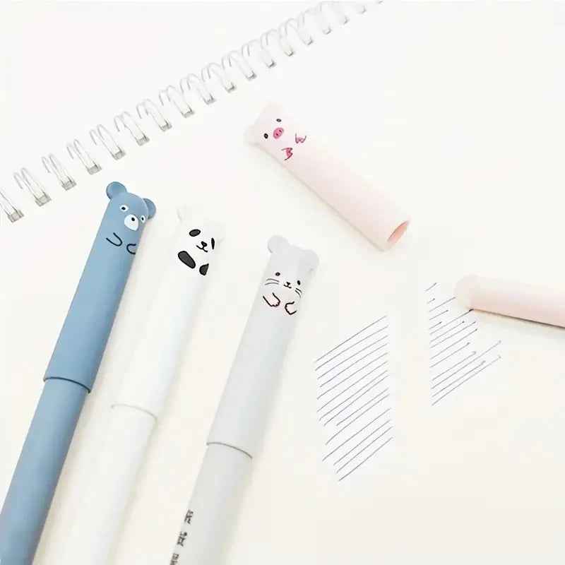 🖊️ Kawaii Capybara & Unicorn Erasable Gel Pens – Adorable Writing Fun for Kids - ThiGui