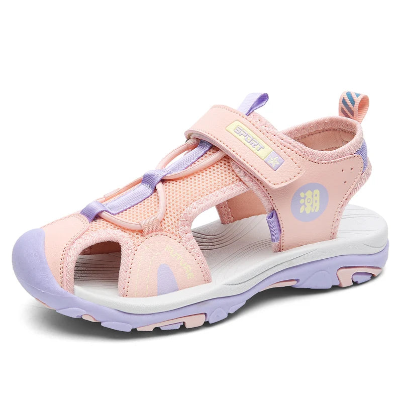 🏝️ Summer-Ready Comfort! Soft Leather Sandals for Boys Who Love to Move 👟☀️ - ThiGui