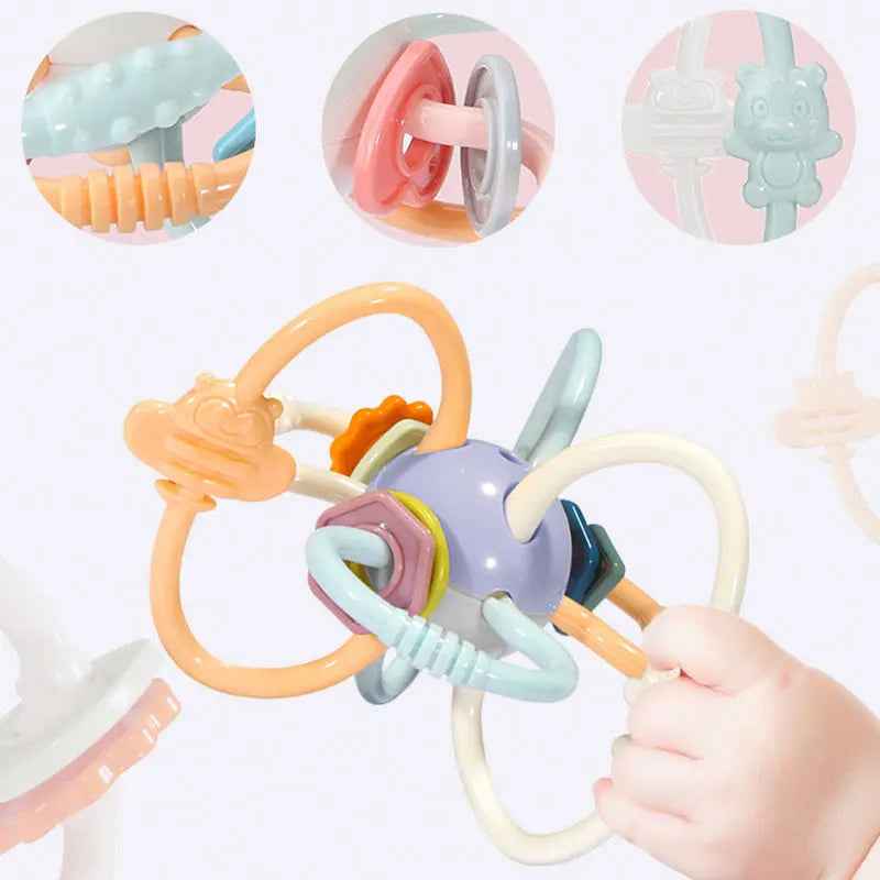 👶 Baby’s First Sensory Rattle – A Tiny Toy with Big Benefits! 🎈🐘 - ThiGui