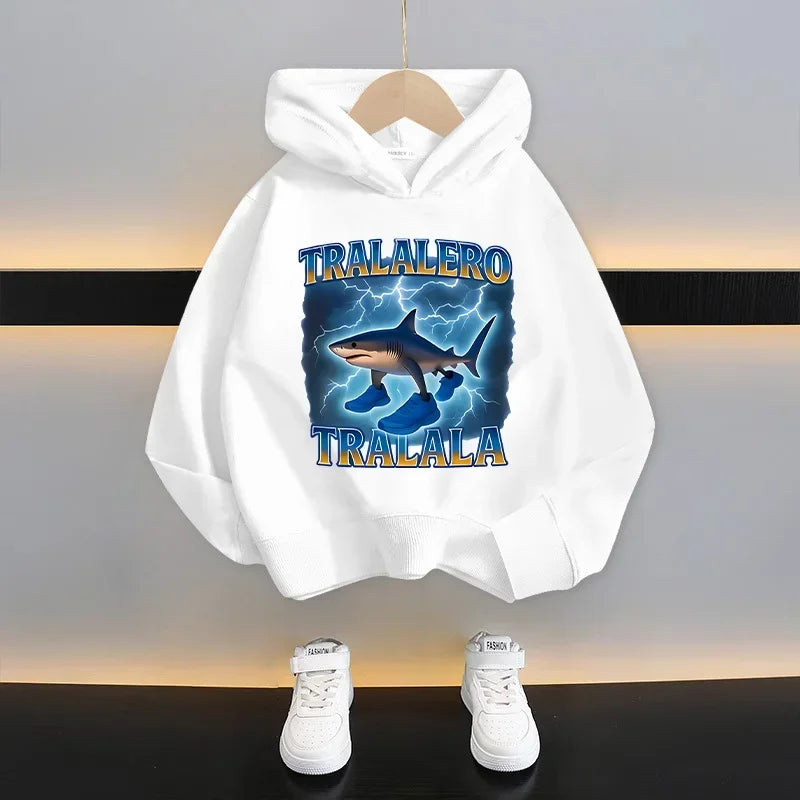 Italian Brainrot Tung Tung Hoodie 😆🧥 Fun Thin Cartoon Sweatshirt for Boys - ThiGui