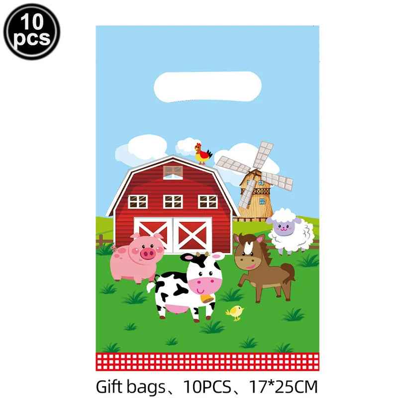 🐷Oink, Moo, Baa – Adorable Farm Animals Tablecloth for a Barnyard Bash! 🐮🐑 - ThiGui