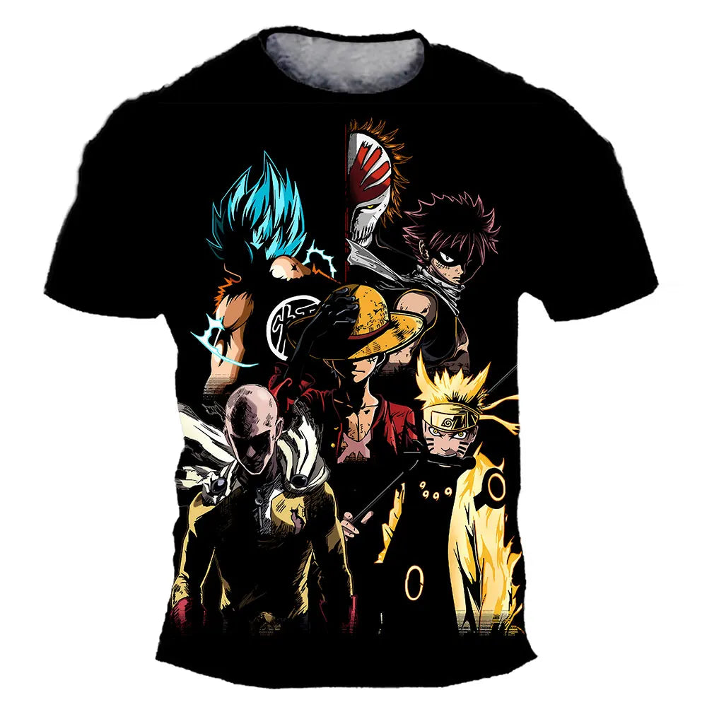 ⚓🔥 Cool Pirate Energy Boys T-Shirt – Luffy Adventure Summer Tee 🔥⚓ - ThiGui