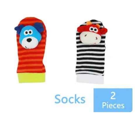 🧦Cuddly Animal Rattle Socks & Wristbands – Fun Discovery for Curious Babies! - ThiGui