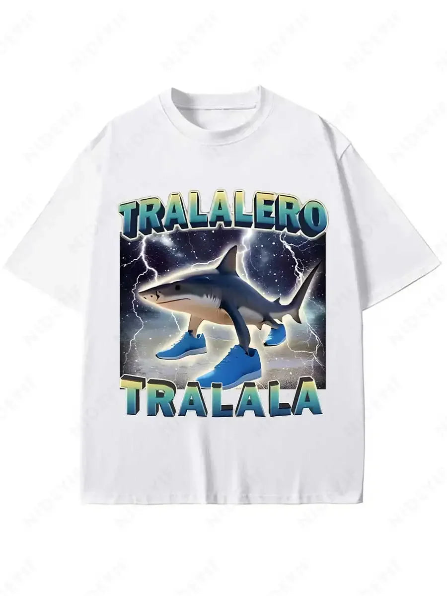 🦈 LOL Shark Alert! Funny Meme T-Shirt for Boys – Tralalero Tralala – Cool, Comfy & Totally Unique! 🤪👕 - ThiGui