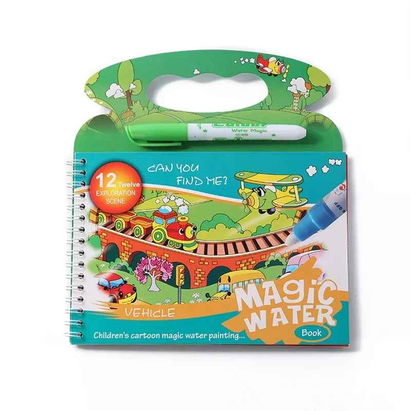 💦Just Add Water! The Magical Reusable Drawing Book Boys Can’t Put Down - ThiGui