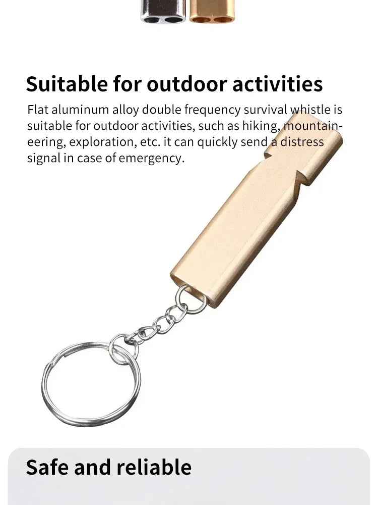🛡️Flat Dual-Tone Safety Whistle – Compact & Loud for Outdoor Adventures with Your Little Explorer - ThiGui