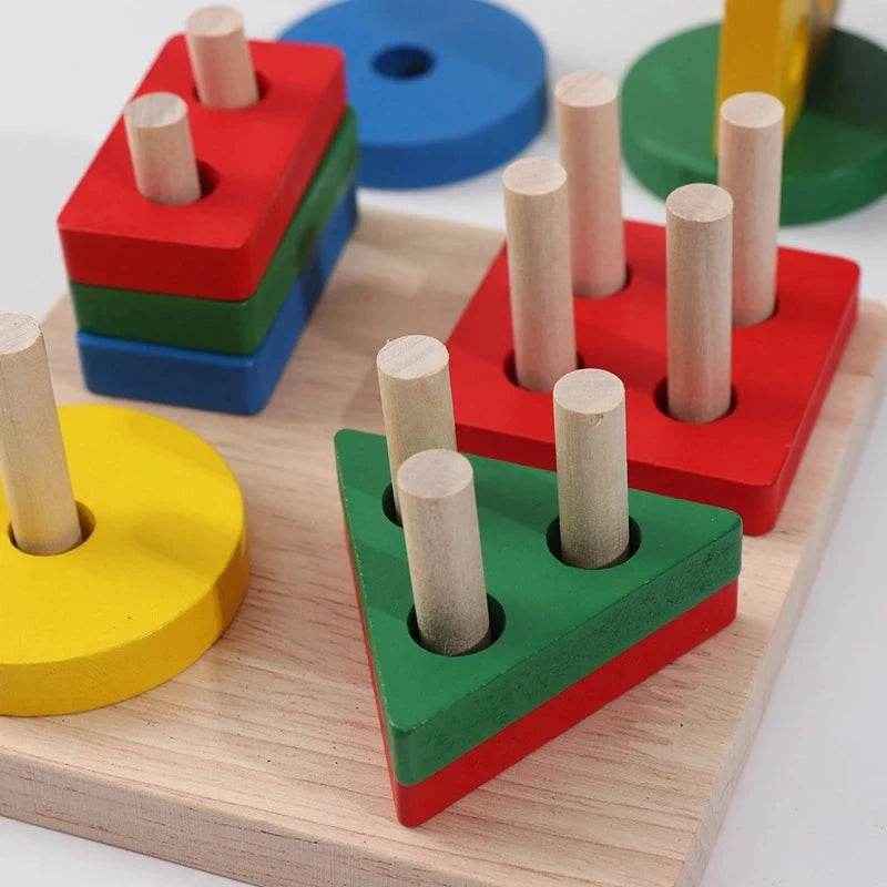 🌳Little Hands Harvest – Wooden Carrot Game for Smart Sorting & Sensory Fun - ThiGui