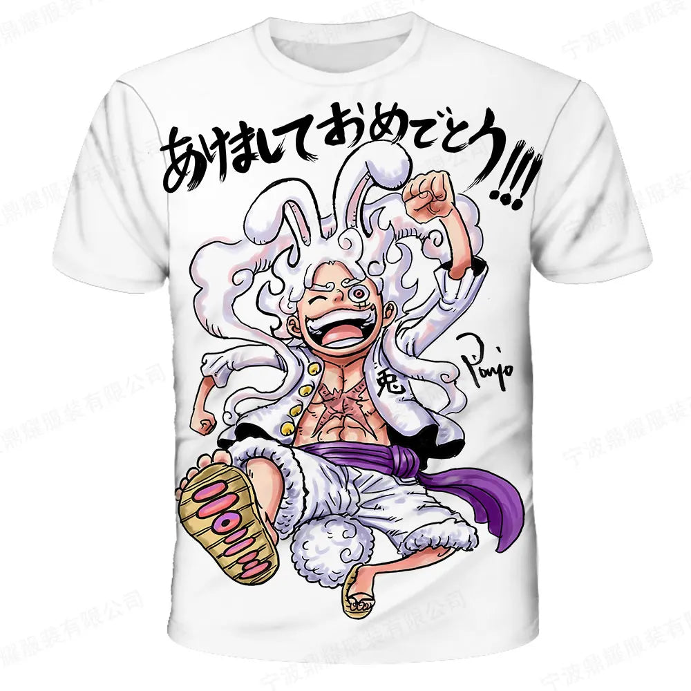 ⚓🔥 Cool Pirate Energy Boys T-Shirt – Luffy Adventure Summer Tee 🔥⚓ - ThiGui