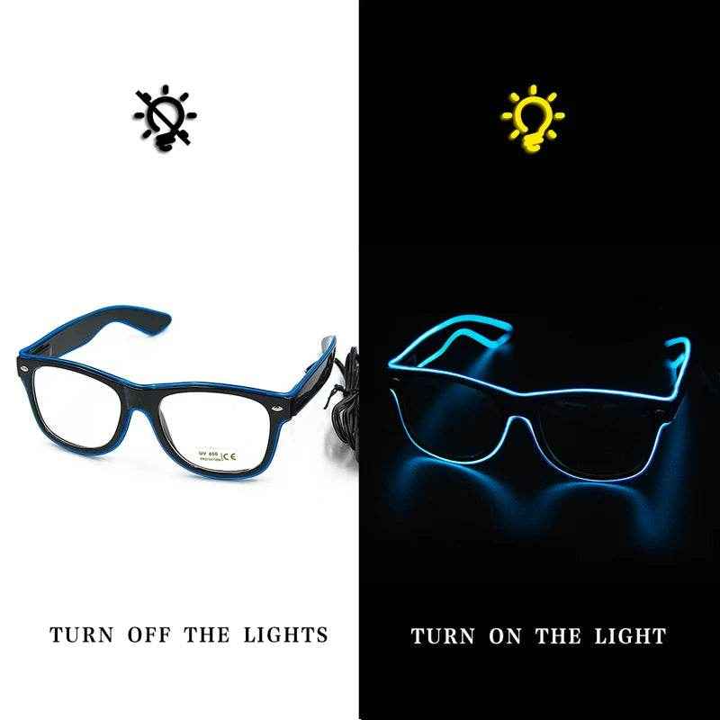 💫Glow Party Magic! Light-Up Neon Glasses for Boys Who Love to Shine - ThiGui