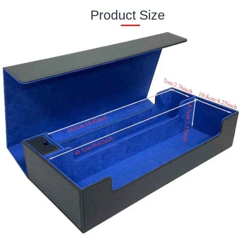 📚Deluxe Card Keeper: PU Leather Storage Box with Magnetic Lid for Trading Cards - ThiGui
