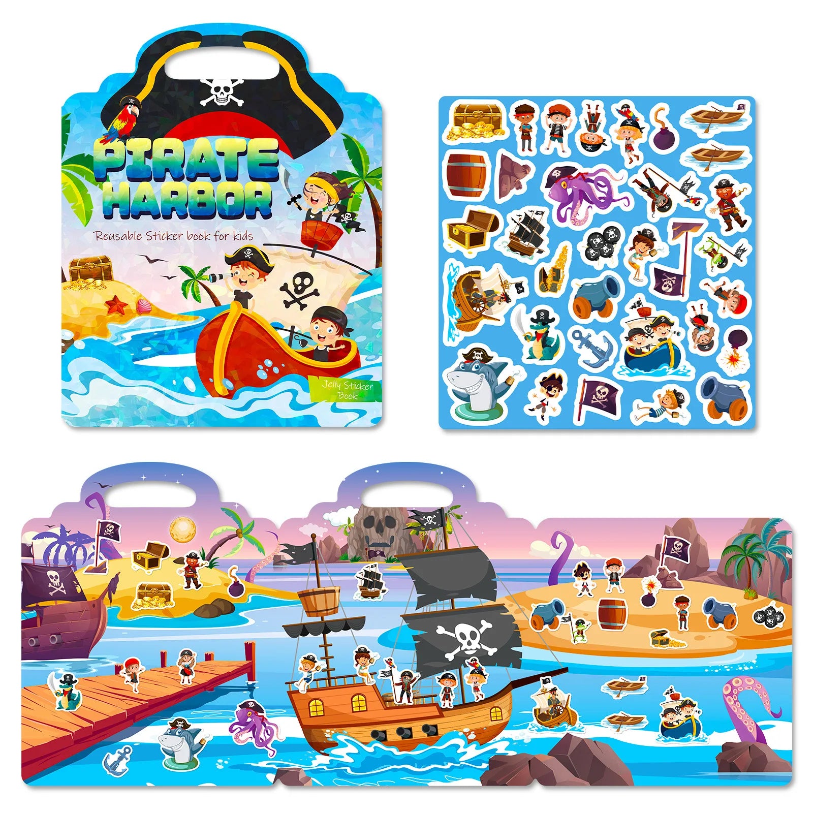 🎨Reusable Animal Scene Sticker Book – Endless Imaginative Fun! 📚✨ - ThiGui