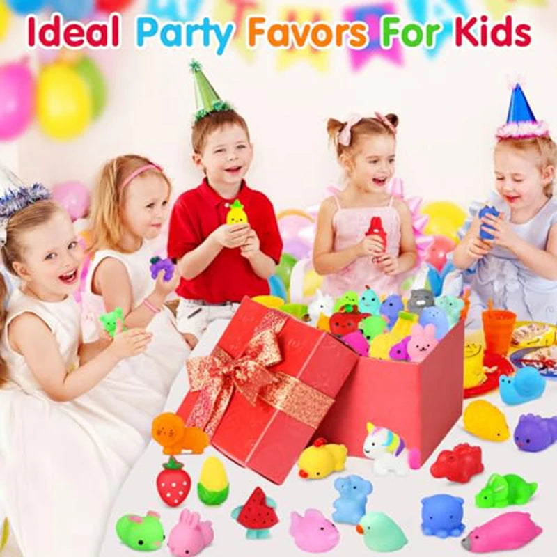 🐾 50-Pack Mini Mochi Squishies – Kawaii Stress-Relief & Party Fun for Kids! 🎁💖 - ThiGui