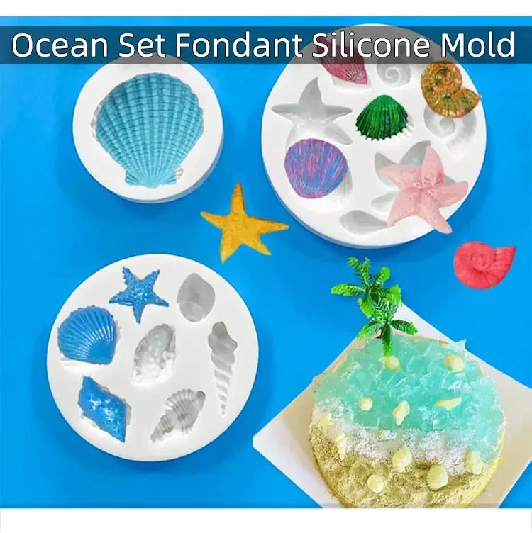 🐚 Bake Like a Beachy Dream – Silicone Shell & Conch Mould Set for Sweet Creativity! 🧁🌊 - ThiGui