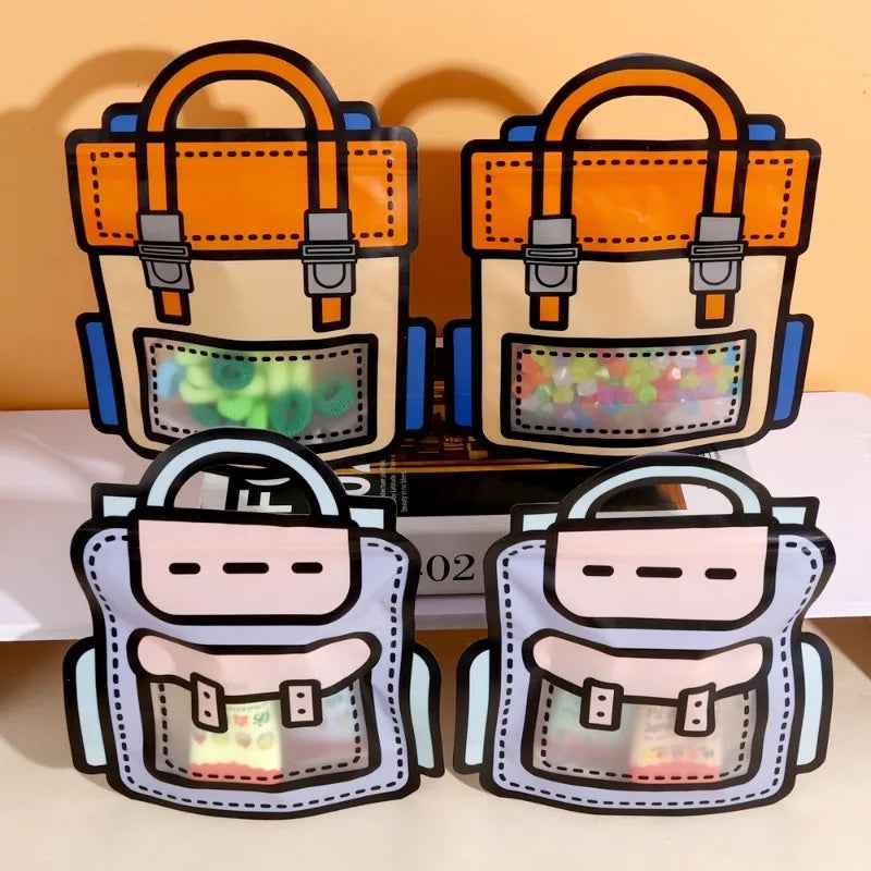 🎁 Fun Little Snack Bags – Reusable Cartoon Mini Pouches for Kids' Goodies 🍬🎉 - ThiGui