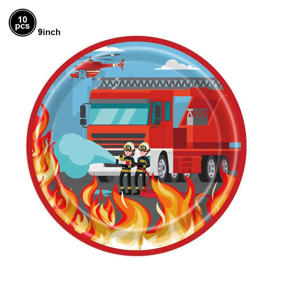 🎂Turn Up the Heat – Firefighter Cake Toppers for a Blaze of Birthday Fun! - ThiGui
