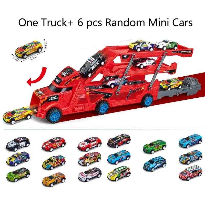 🚚Transforming Truck Toy with Folding Race Track for Boys Who Love Cars and Construction - ThiGui