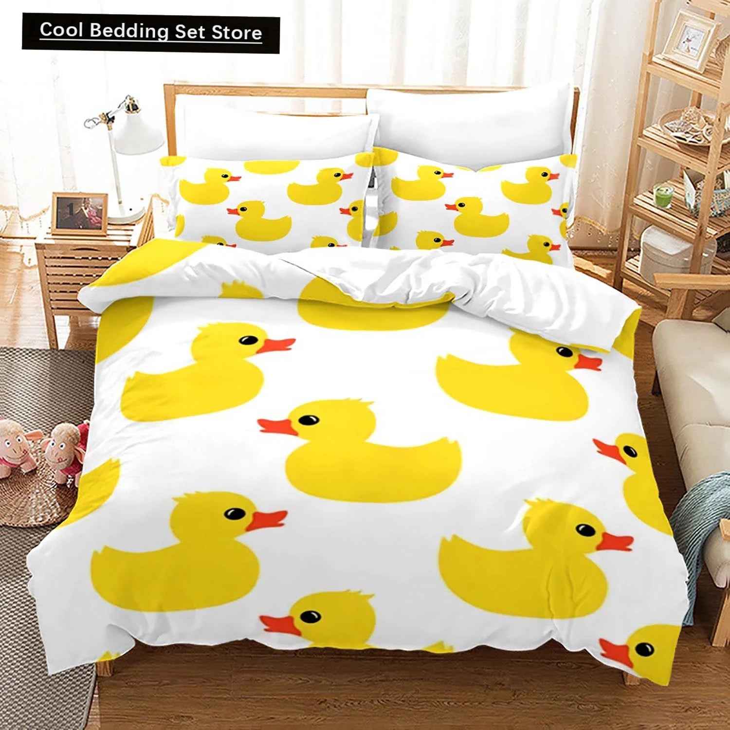 💛Adorable Yellow Duck Bedding Set for Kids & Grown-Ups! - ThiGui