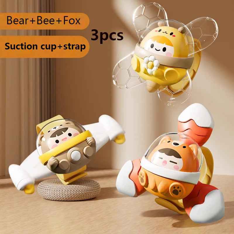 🌀 Stick, Spin & Smile – Suction Spinner Toy for Busy Little Hands! 🌈👶 - ThiGui