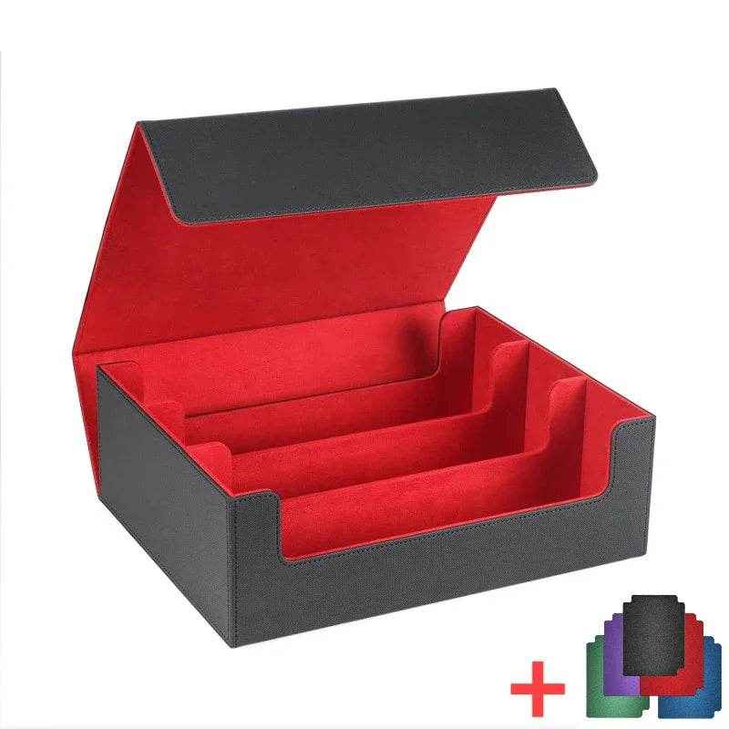 📚Deluxe Card Keeper: PU Leather Storage Box with Magnetic Lid for Trading Cards - ThiGui