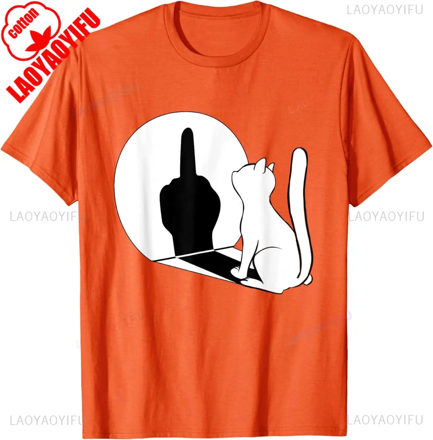 Statement Cat Attitude Tee 🐱😼 Funny Cotton Summer T-Shirt - ThiGui