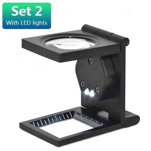 🔍 Bright Eyes, Tiny Details – Kids’ Foldable LED Magnifier for Curious Little Explorers! - ThiGui