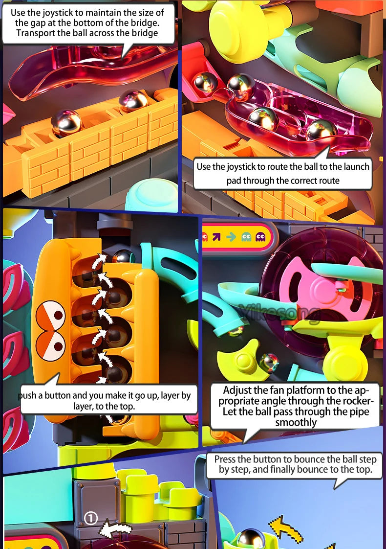 🧠🎢 Montessori Ball Track Adventure – Multi-Layer Rolling Fun for Growing Minds! 🔧👦 - ThiGui