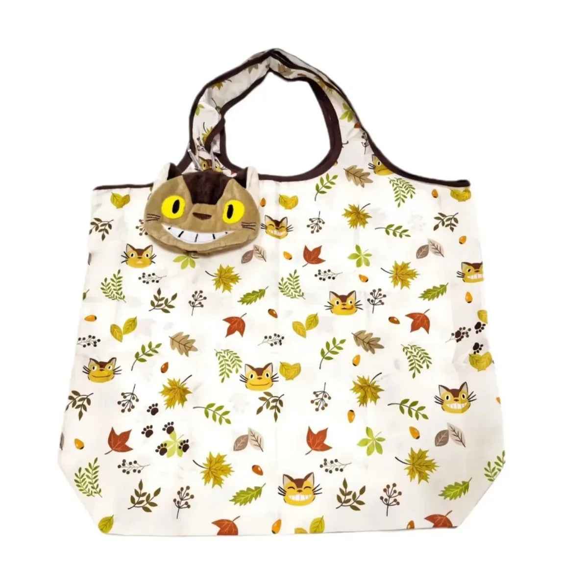 🛍️ Cartoon Foldable Tote Bag – The Must-Have Sidekick for Mums on the Go! 🐱🌈 - ThiGui