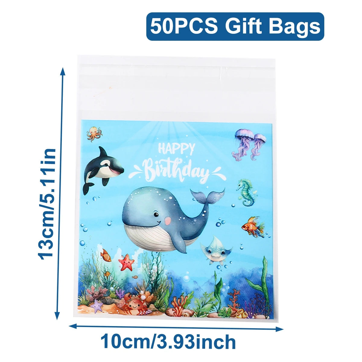 🐙🌊 Under the Sea Party Tableware – Ocean Fun for First Birthdays & Baby Showers! 🎂🐢 - ThiGui