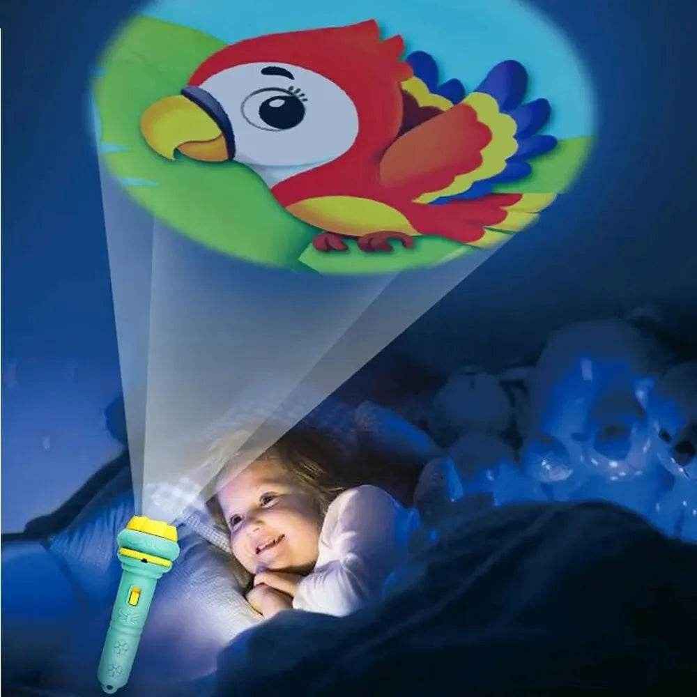 🛏️Cartoon Story Projector Flashlight for Boys with 80 Magical Bedtime Patterns - ThiGui