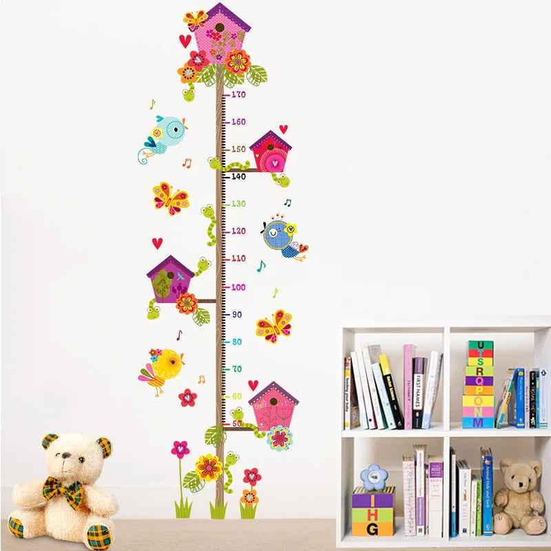 Watch Me Grow! Cute Animal Height Chart Wall Sticker for Boys’ Rooms - ThiGui